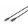 USB Type-C verlengkabel Type C St/Bu 2m 3A 480MB Versie 2.0 Zwart