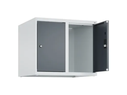 opzetkast,v. locker,2vak.,vak B 300mm,HxBxD 500x600x500mm,vleugeldeur