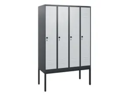 locker,HxBxD 1950x1200x500mm,4vak,vak B 300mm,draaigrendel