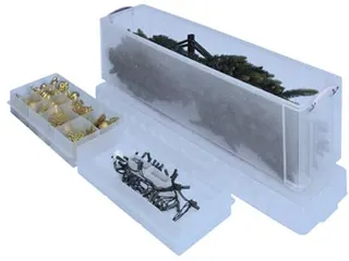 Opbergdoos 77 Liter Transparant met 2 Dividers - 1