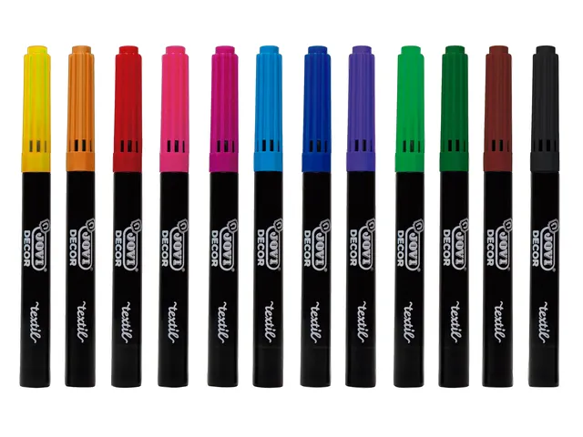 Textielstift Jovi assorti set à 12 stuks