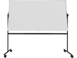 Legamaster UNITE kantelbaar Whiteboard 120x220cm zwart onderstel - 1