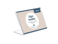 Kaarthouder Europel L-standaard A7 liggend acryl