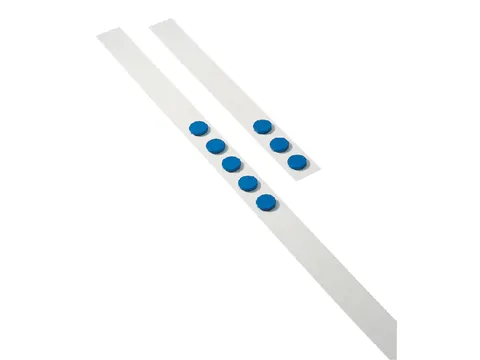 Wandlijst Desq 100cm met 5 blauwe magneten van 32mm