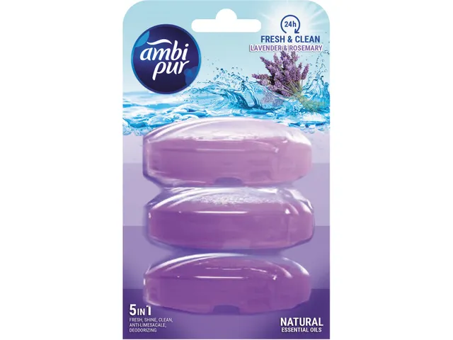 Fresh en Shine vulling toiletblokje, pak à 3 stuks