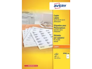 Etiket Avery DP001-100 210x297mm Kopieren wit 100 Stuks - 2