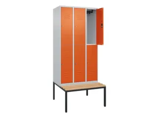 Dubbeldekse dekenkist,HxBxD 2120x900x815mm,3x2vak.,vak B 300mm - 2
