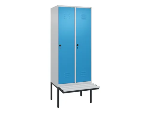 locker voor scheiding van kleding,HxBxD 2120x800x815mm,2vak