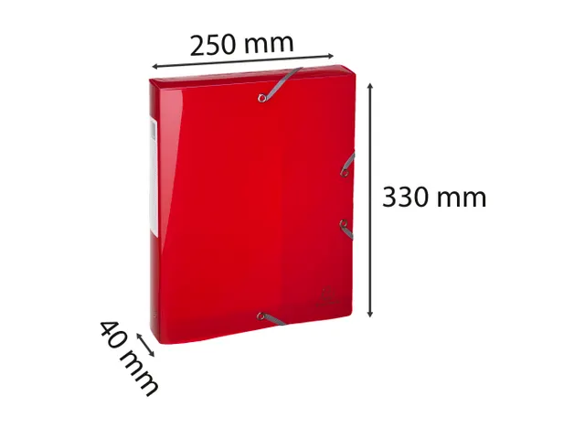 Klasseerdoos IDERAMA PP rug 40mm rood