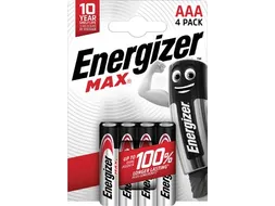batterijen Max AAA/LR03/E92, blister van 4