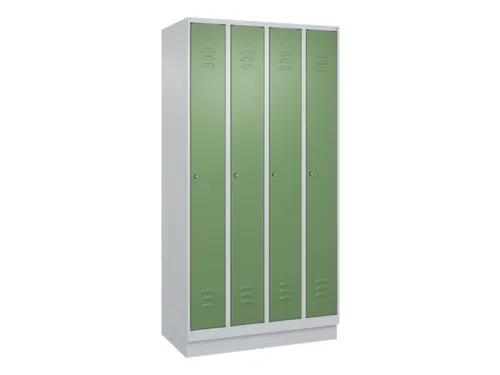 locker,HxBxD 1950x1000x500mm,4vak,vak B 250mm,cil.-slot,sokkel