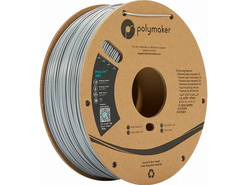Polymaker PolyLite ABS filament 1,75 mm Grijs 3kg