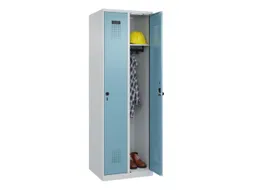 locker,HxBxD 1850x600x500mm,2vak,vak B 300mm,draaigrendel