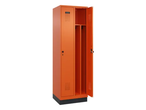 locker voor scheiding van kleding,HxBxD 1950x600x500mm,2vak