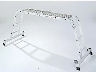 multifunctionele vouwladder,4x3,sporten,balk L 3,65m,aluminium - 6