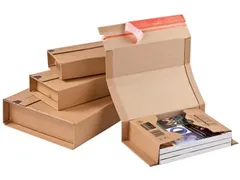 Verzenddoos 330x270x80mm Bruin