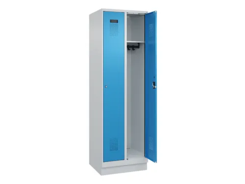 locker,HxBxD 1950x600x500mm,2vak,vak B 300mm,cil.-slot,sokkel