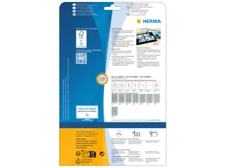 HERMA 4904 Glossy Etiketten A4 63,5x38,1mm Wit 525 stuks - 2