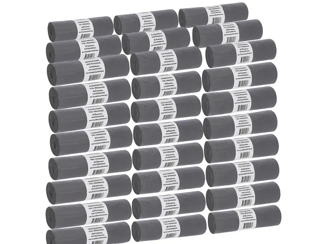 Afvalzak Cleaninq 60x80cm LDPE T30 60L trekband grijs Voordeelbundel