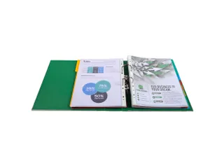 Ordner PP Prem'Touch A4maxi 80mm dogroen - 2