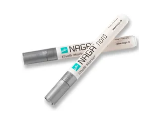 Krijtmarker 4,5mm Naga set a 2 st. zilver - 1