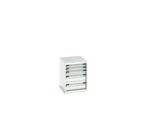 ladekast HxBxD 700x525x650mm 5laden romp RAL7035 front RAL7035 - 7