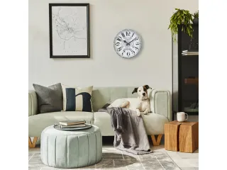 Witte Gear Klok - Grote Wandklok - 50cm - Bewegende tandwielen - "Henr - 7