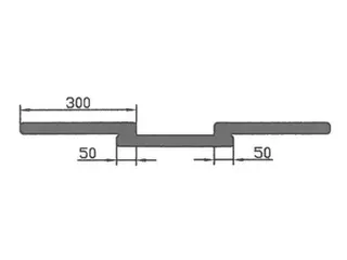 Strokengordijn H 1800mm strook B 300mm 3mm Onder Kozijn - 3