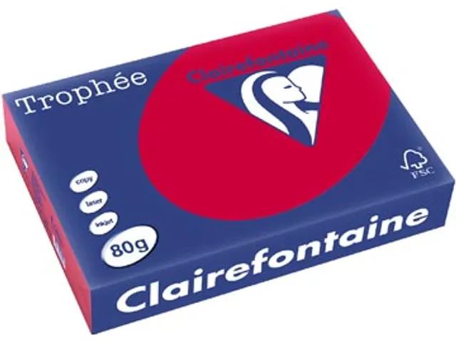 Trophée Intens gekleurd papier A4 80 gram 500vel Kersenrood