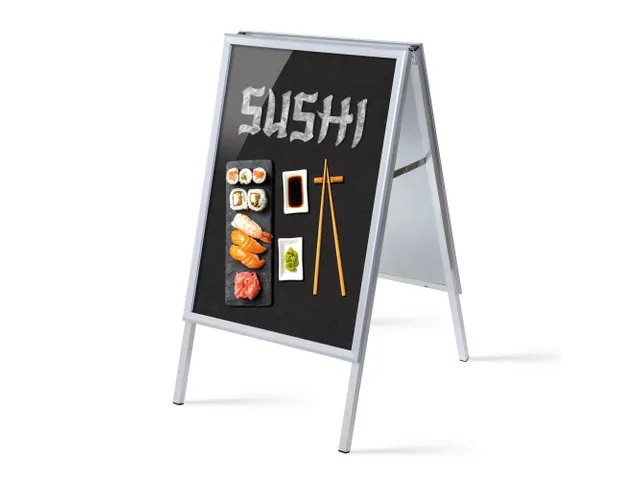 Stoepbord A1 complete set met print "Sushi"