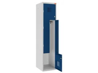 Z-garderobekast,HxBxD 1800x400x500mm,draaigrendel,romp RAL7035 - 1