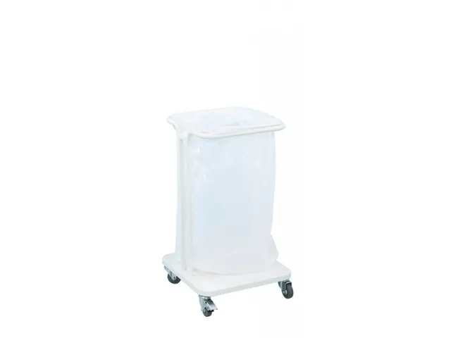 Verrijdbare Afvalzakhouder Saekko Boy 40 Liter Wit