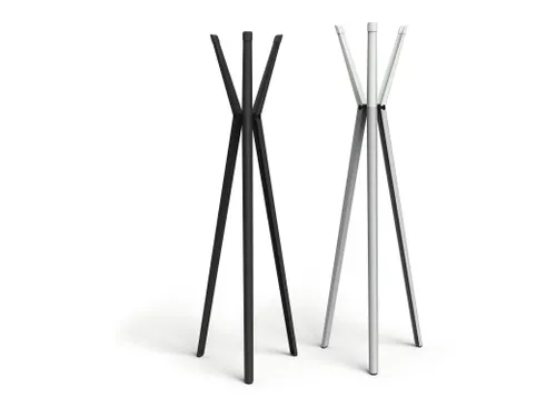 Kapstok DURASTORE 6 haken aluminium zwart 160cm