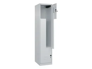 Z-garderobekast,HxBxD 1850x400x500mm,vak B 200/400mm,draaigrendel - 2