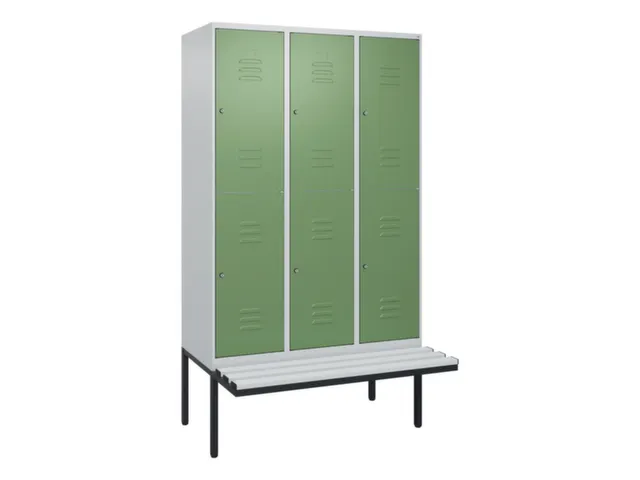 Dubbeldekse dekenkist,HxBxD 2120x1200x815mm,3x2vak.,vak B 400mm