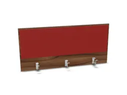 opzetpaneel bureau aanbouw achter NP-tiepolo nut BN4011-rood 1200mm