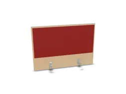 opzetpaneel,v. bureau,aanbouw achter,B 800mm,NE-esdoorn,BN4011-rood