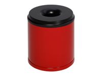 prullenmand zelfblussend 30 liter HxØ 390x375mm kop zwart rood