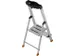 trapladder,eenzijdig,2 XXL treden,balk L 1m,aluminium