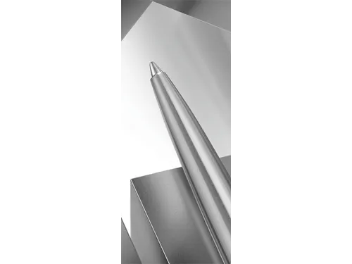 Balpen Parker Jotter XL Monochrome stainless steel M blister à 1 stuk