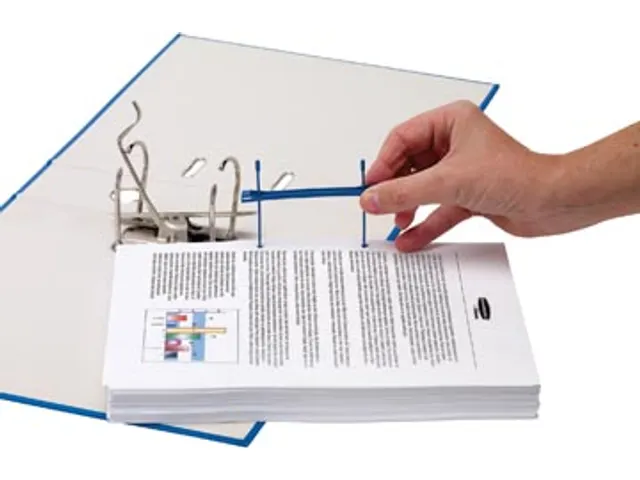 Clip pour archives avec poignée de transfert 100mm Bleu 50pcs