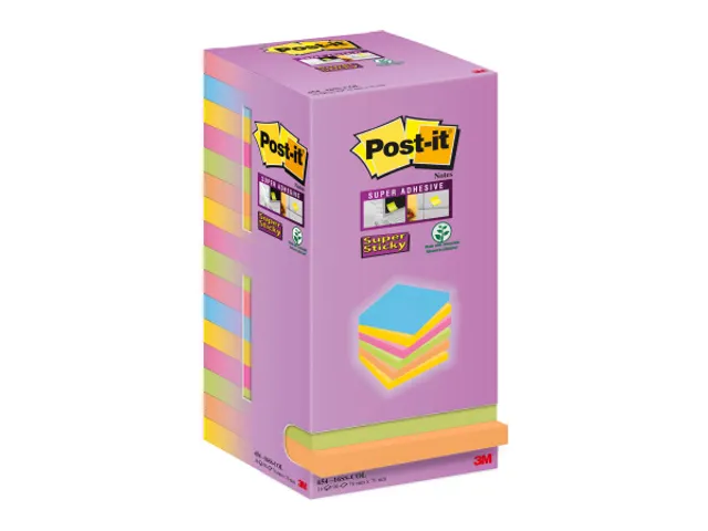 Memoblok 3M Post-it 654 76x76mm color notes