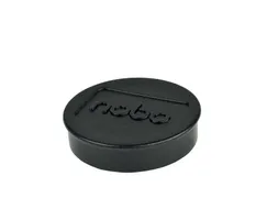 Magneet Nobo 38mm zwart 10 stuks