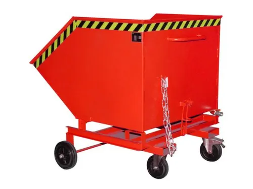 Kiepwagen voor spaanders,HxLxB 1290x1420x1340mm,1m³,draagverm. 300kg