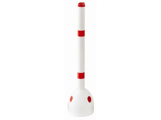 Parkeerpaddestoel Ø 225Mm H 900Mm Met Paal Wit