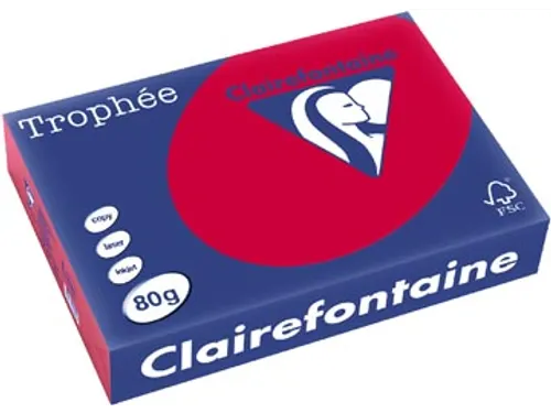 Trophée Intens gekleurd papier A4 80 gram 500vel Kersenrood