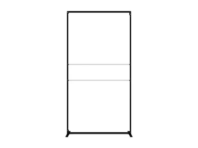 FlexFrame Modulair systeem beurswand 120x230cm Zwart frame
