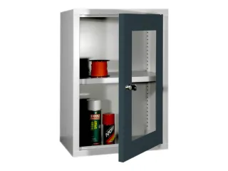 Hangkast 600x400x300mm Achterwand Glad Ral 7035 Front Ral 7016 - 1