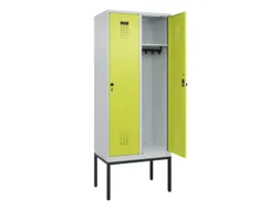 locker,HxBxD 2120x800x500mm,2vak,vak B 400mm,draaigrendel