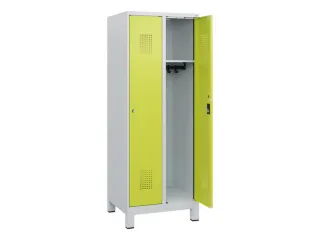 schoollocker,HxBxD 1630x600x500mm,2vak,vak B 300mm,cil.-slot,voeten - 1